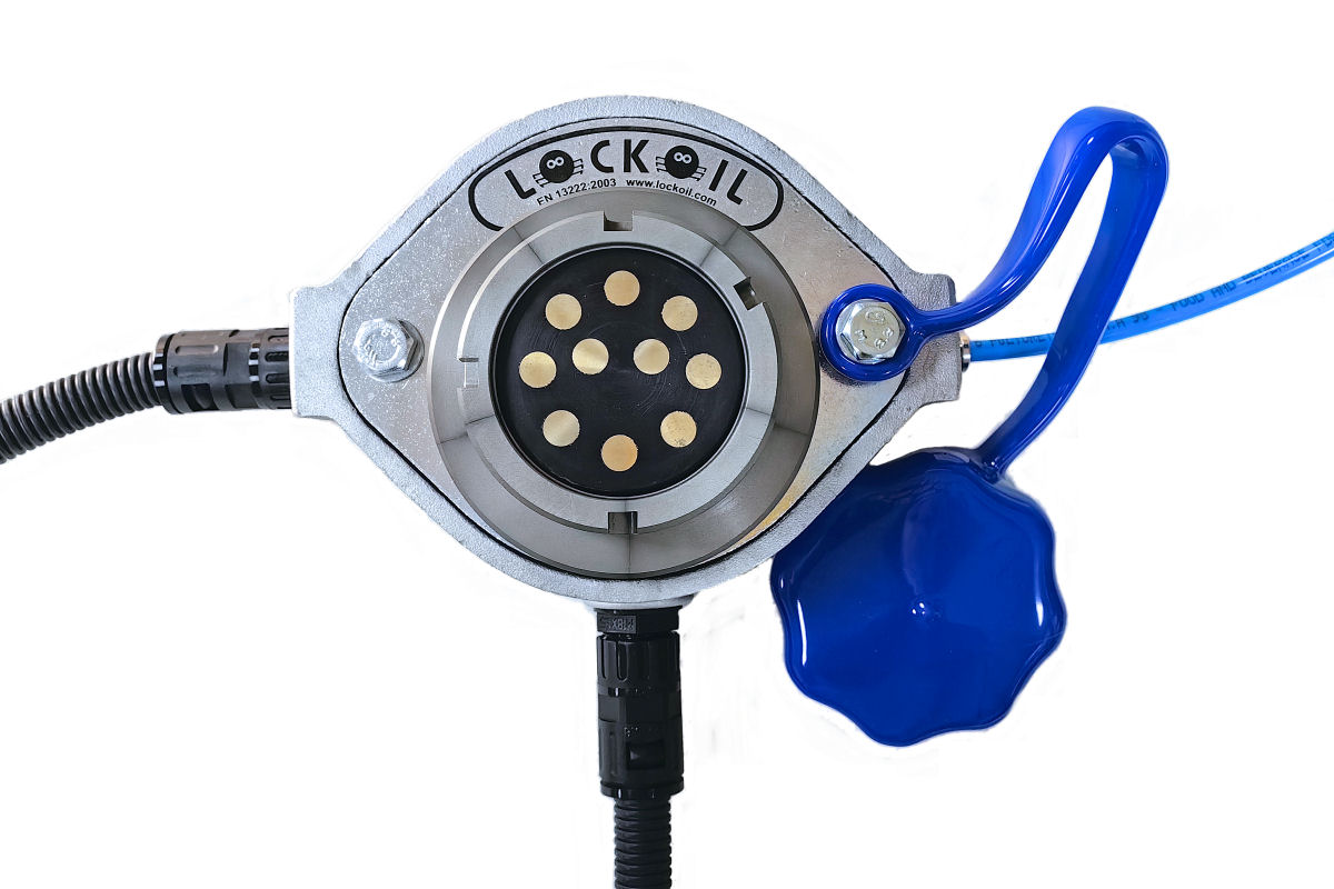 Розетка 10-ти контактная спневмопереключателем